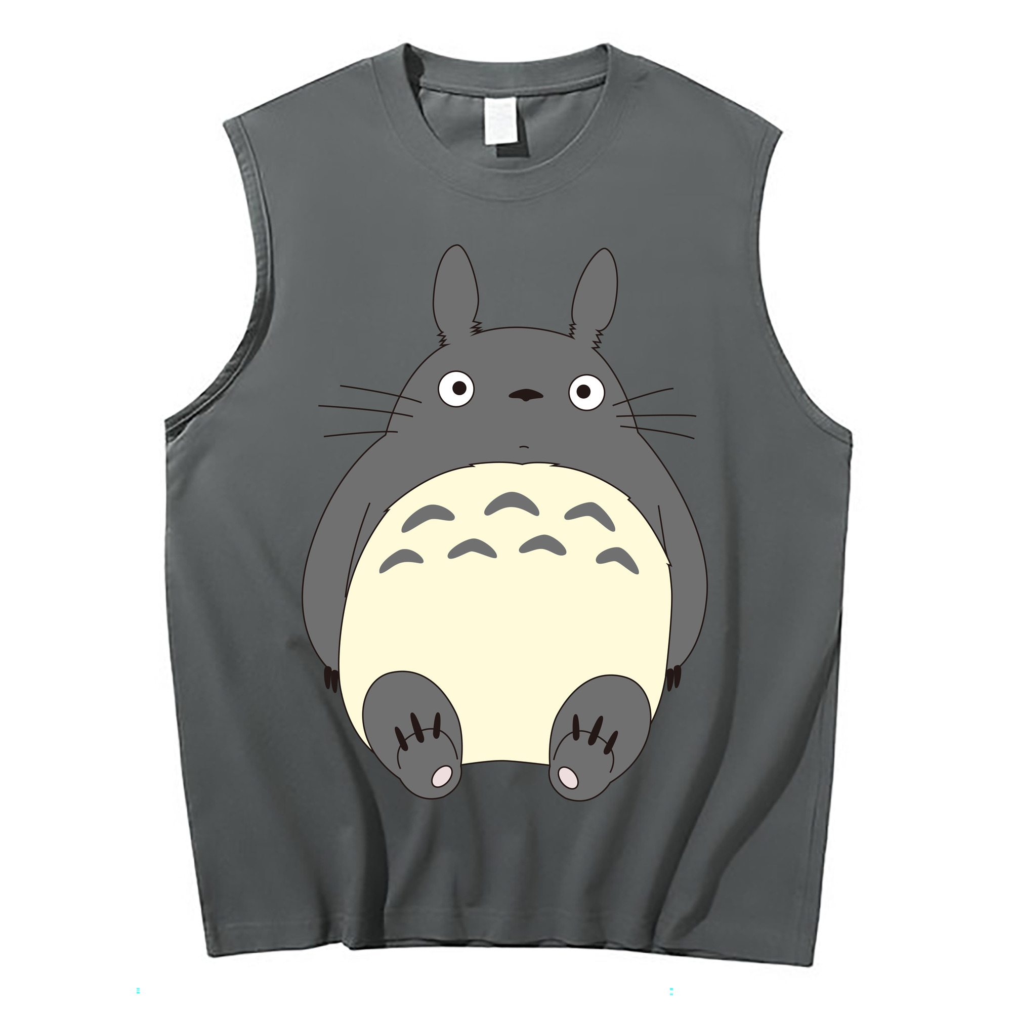 （画像用） となりのトトロ 草壁メイ 草壁サツキ My Neighbor Totoro Satsuki Kusakabe Mei Kusakabe コットン100％タンクトップ（フロントプリント）